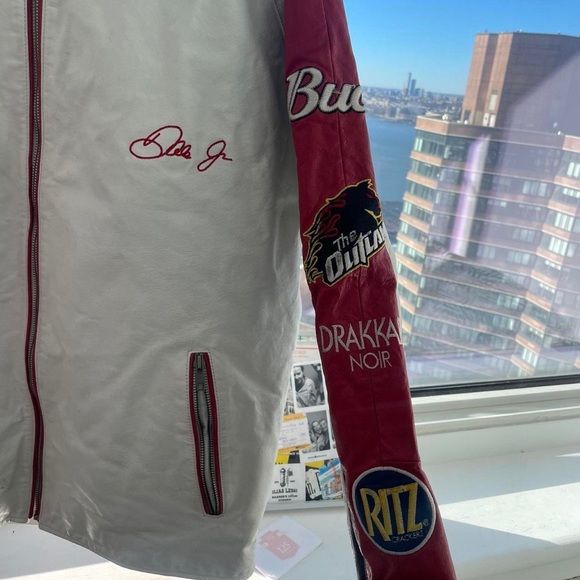 Wilson’s Leather Red and White Racer jacket - Picture 3 of 3